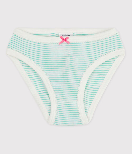Braguita de algodón de niña blanco MARSHMALLOW/verde ESPERANZA