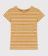 CAMISETA RECTA ALGODÓN Y LINO para mujer