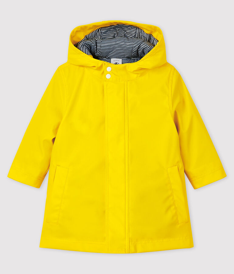 Chubasquero acolchado para beb&eacute; ni&ntilde;a/ni&ntilde;o amarillo