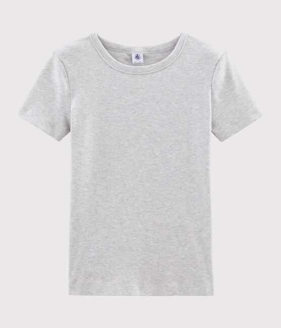 Especializarse Ligero explosión Camiseta de cuello redondo emblemática de algodón de mujer BELUGA CHINE |  Petit Bateau