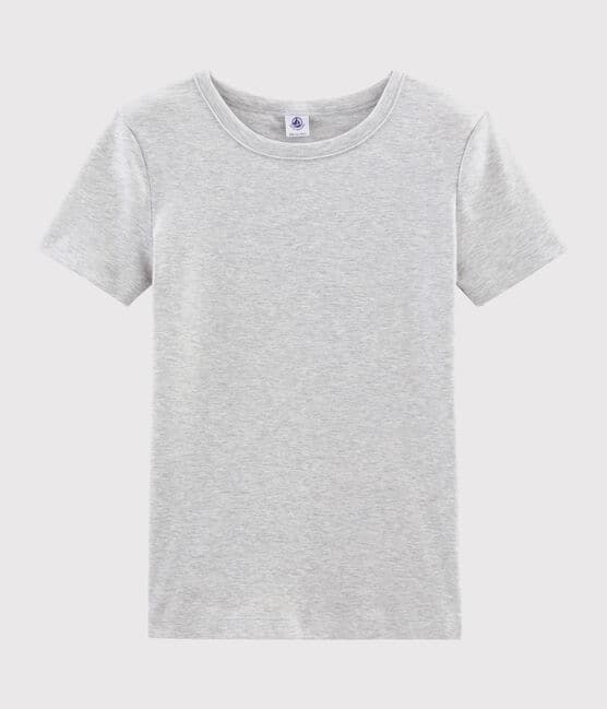 Especializarse Ligero explosión Camiseta de cuello redondo emblemática de algodón de mujer BELUGA CHINE |  Petit Bateau
