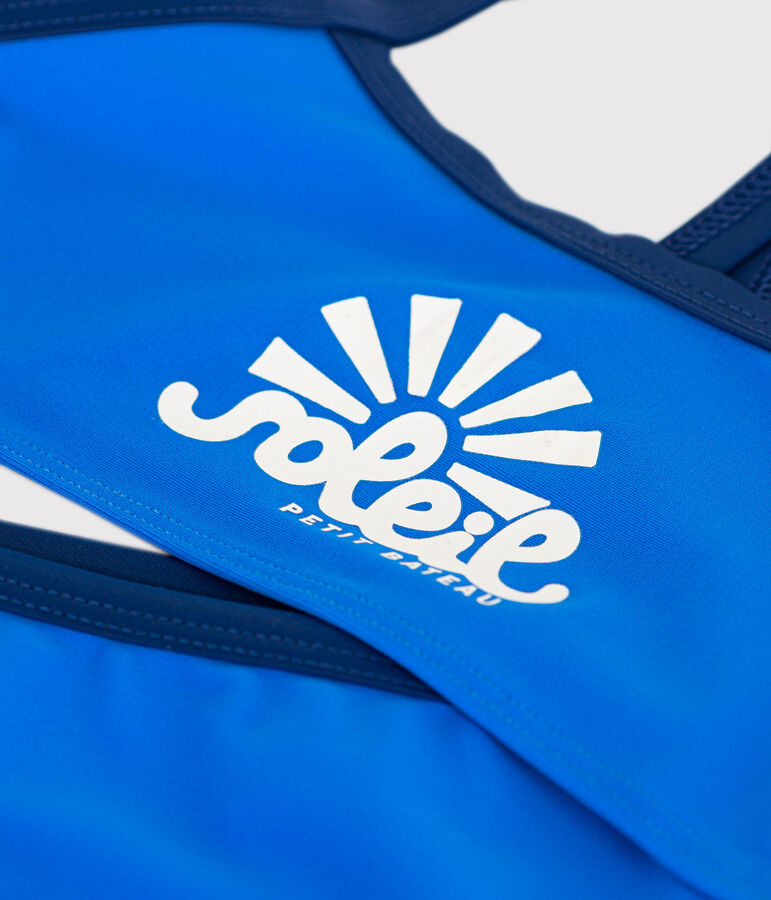 Traje de ba&ntilde;o de 2 piezas de ni&ntilde;a azul SURF