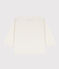 Camiseta de algodón de manga larga para bebé blanco MARSHMALLOW