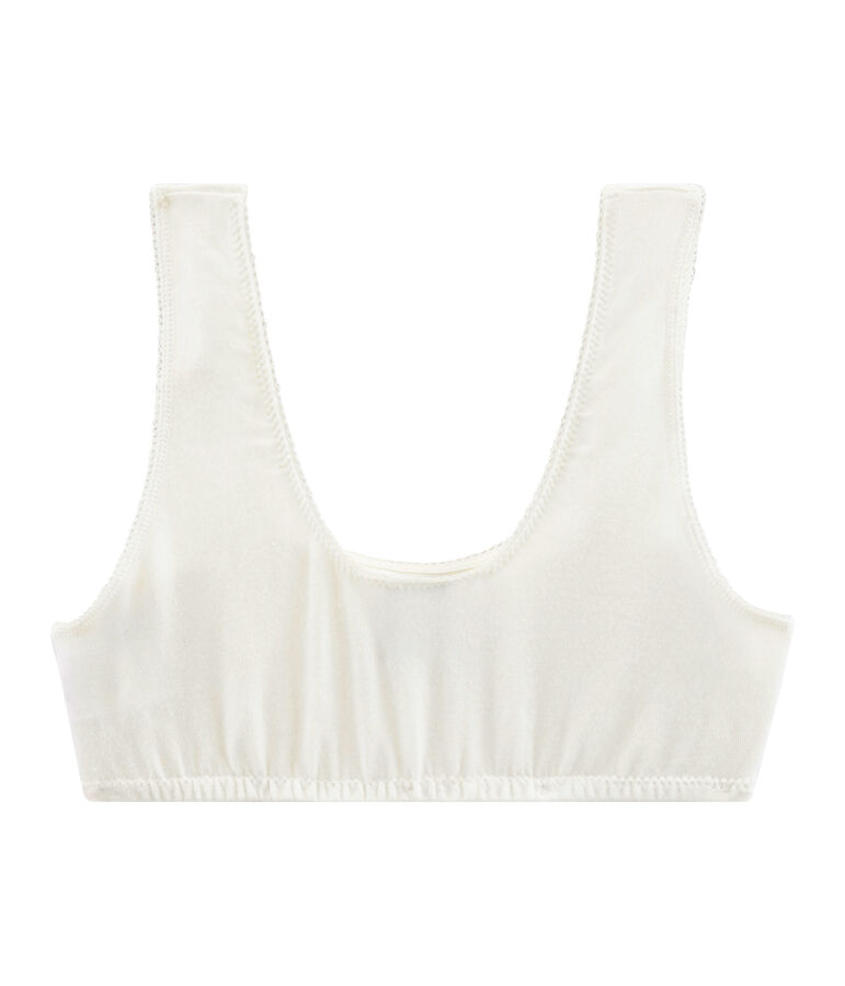 Sujetador con relleno para ni&ntilde;a blanco