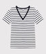 Camiseta LA ICONICA de algodón con cuello de pico para mujer