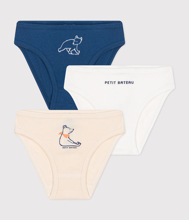 Lot de 3 culottes en coton enfant multicolor