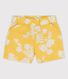 Shorts con estampado hawaiano de popelina de bebé