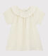Blusa de gasa de algodón orgánico para niña