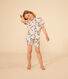 Pijama corto infantil con estampado fosforescente de algodón