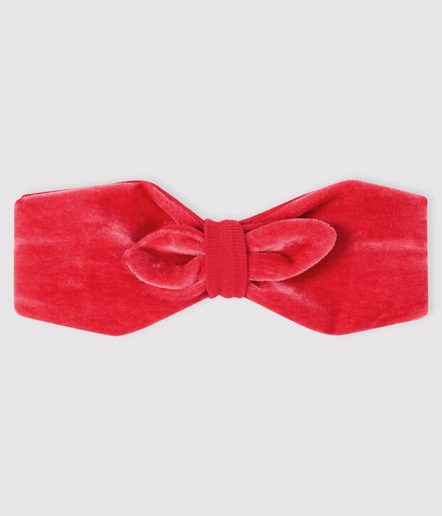 Diadema con nudo para beb&eacute; ni&ntilde;a rosa