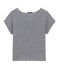 Camiseta brillante de lino milrayas para mujer azul SMOKING/blanco LAIT