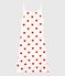 Vestido de tirantes de algodón con corazones de mujer blanco MARSHMALLOW/rojo TERKUIT