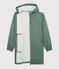Chubasquero largo y ligero de material reciclado unisex verde THUYA