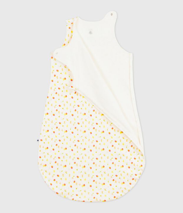 Saco para beb&eacute; de algod&oacute;n con estampado de peque&ntilde;as frutas TOG 0,5 blanco/multicolor