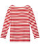 Camiseta de manga larga de punto original para mujer rojo TERKUIT/blanco MARSHMALLOW