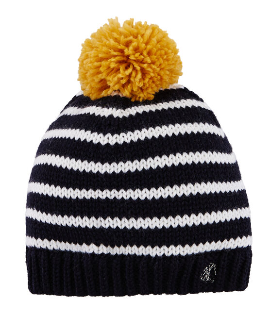 Gorro infantil para niño azul SMOKING/blanco MARSHMALLOW