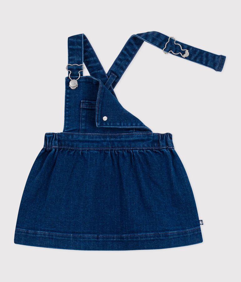 Pichi de tejido denim para beb&eacute; azul