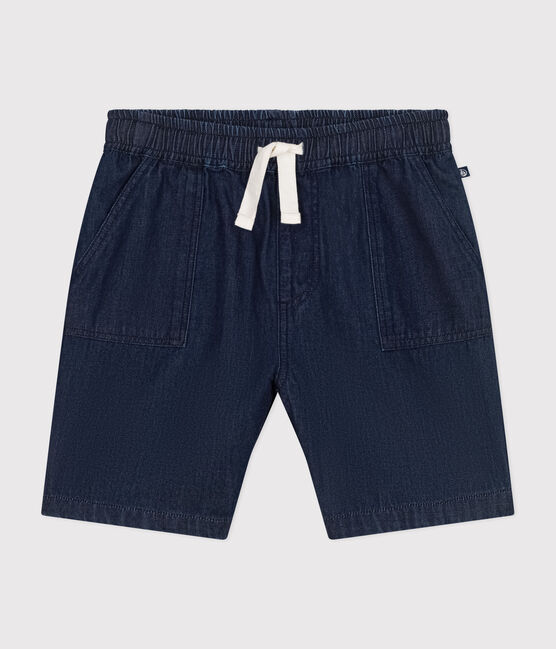 Shorts de tejido vaquero ligero para niña azul DENIM