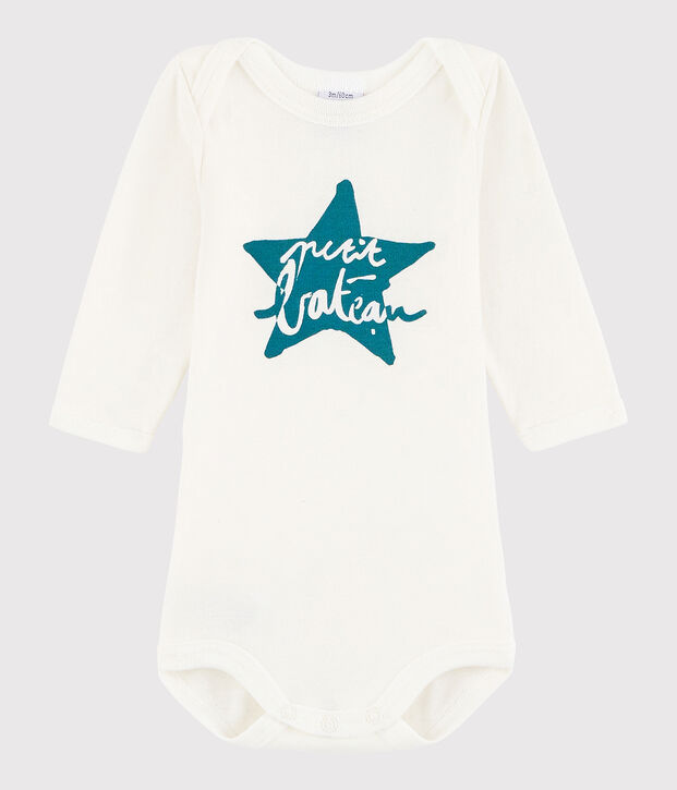 Bodi de manga larga de beb&eacute; ni&ntilde;a/ni&ntilde;o blanco