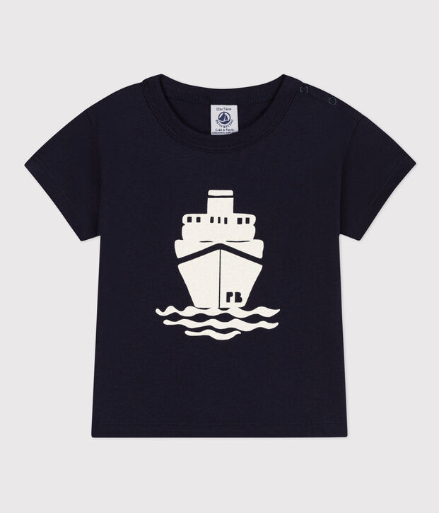 Camiseta de manga corta de punto con motivo para beb&eacute; SMOKING
