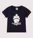 Camiseta de manga corta de punto con motivo para bebé
