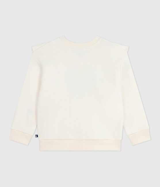 Sudadera infantil de algodón con estampado crudo MILK
