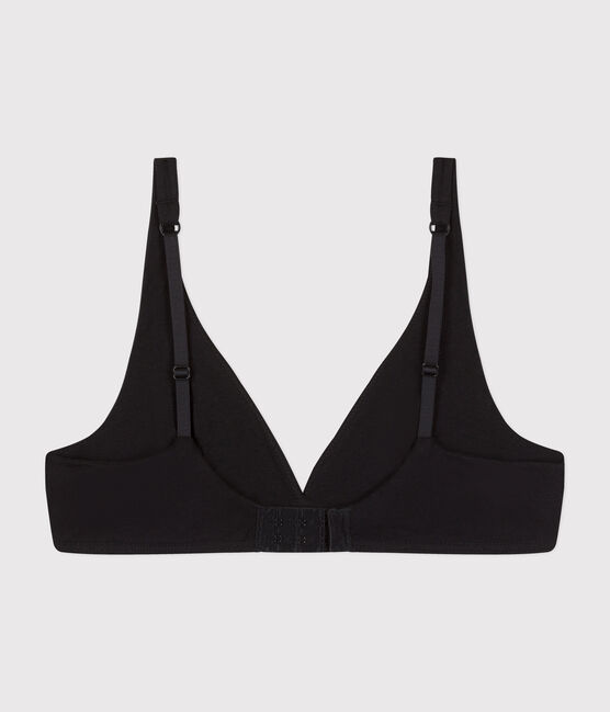 Sujetador de algodón y elastano para mujer negro BLACK