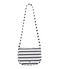 Bolso bandolera a rayas blanco MARSHMALLOW/azul SMOKING