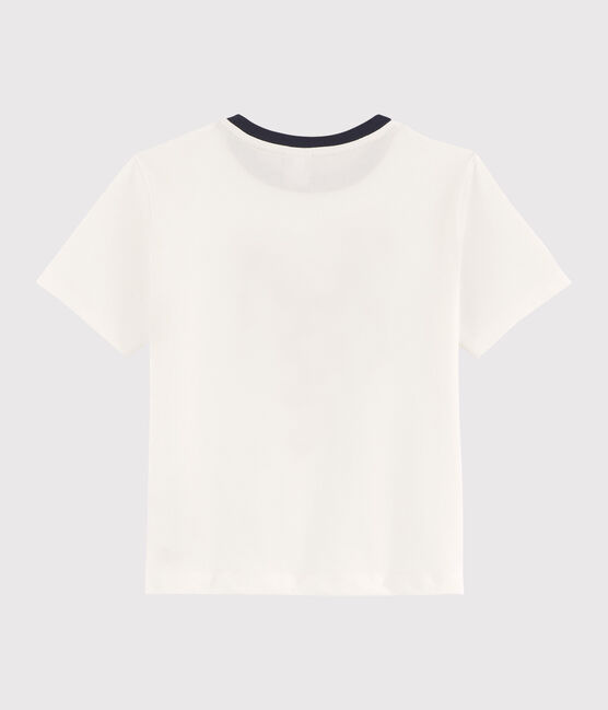 Camiseta serigrafiada para niño blanco MARSHMALLOW