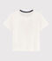 Camiseta serigrafiada para niño blanco MARSHMALLOW