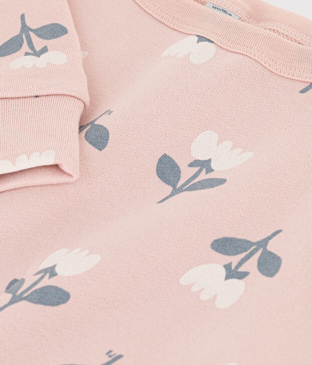 Sudadera de felpa para ni&ntilde;a rosa/multicolor