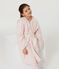 Bata de casa infantil de polar rosa MINOIS/blanco MARSHMALLOW