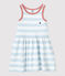 Vestido sin mangas de algodón a rayas para niña PLEINAIR/ MARSHMALLOW