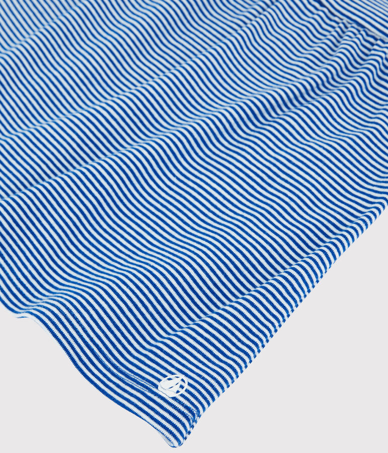 Vestido de rayas sin mangas de canal&eacute; de beb&eacute; ni&ntilde;a azul/blanco