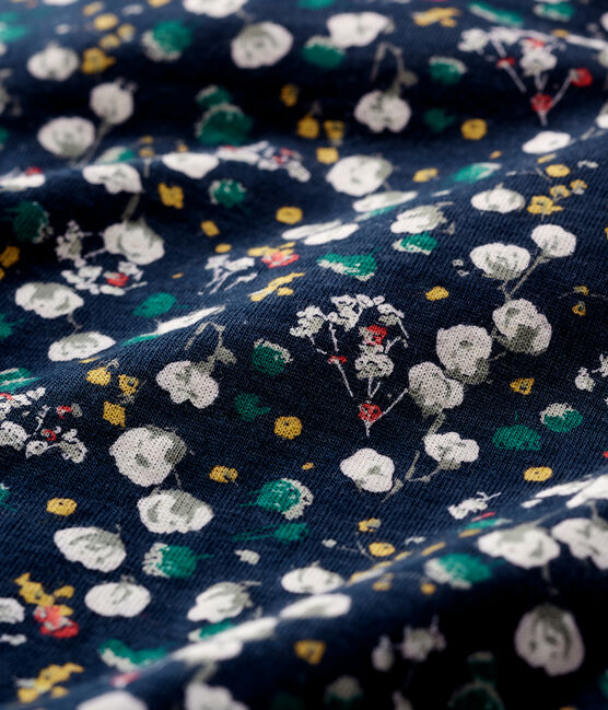 Vestido de manga larga estampado para bebé niña azul SMOKING/blanco MULTICO CN