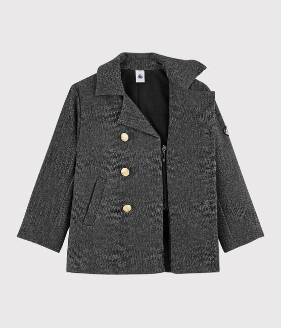 Chaqueta de paño para niño gris CITY CHINE