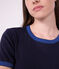 Camiseta lisa de algod&oacute;n de manga corta para mujer SMOKING