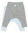 Lote de dos legging para bebé en punto 1x1 afelpado liso variante 1