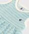 Vestido sin mangas de rizo a rayas para bebé MIMI/ AVALANCHE