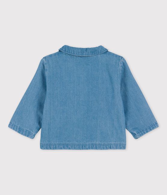 Chaqueta de tejido vaquero ligero ecológico de bebé azul DENIM CLAIR