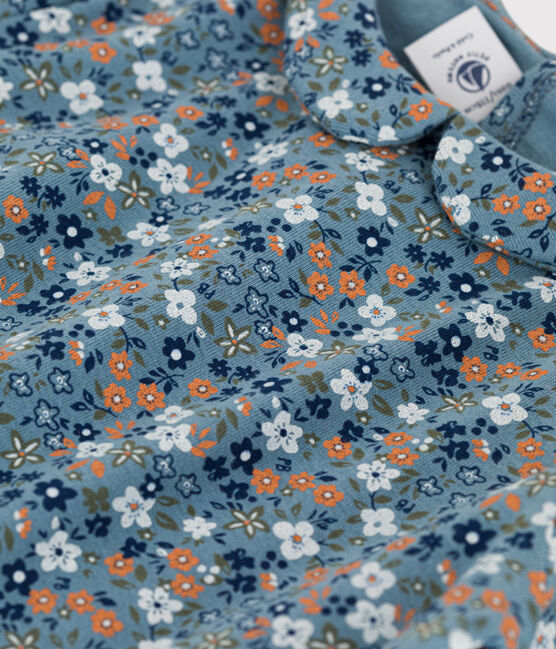 Camiseta con flores de algodón de manga larga de niña ROVER/ MULTICO