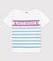 Camiseta de algodón para niña/niño blanco MARSHMALLOW