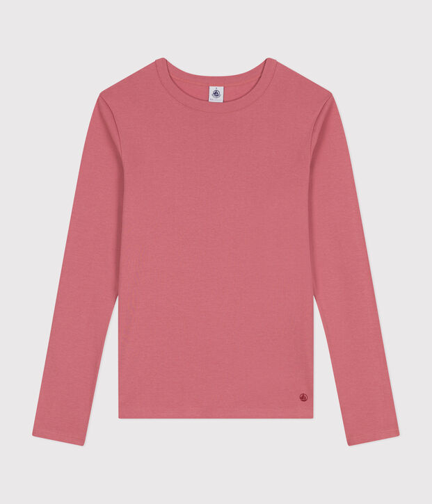 Camiseta L'ICONIQUE de algod&oacute;n con cuello redondo para mujer rosa