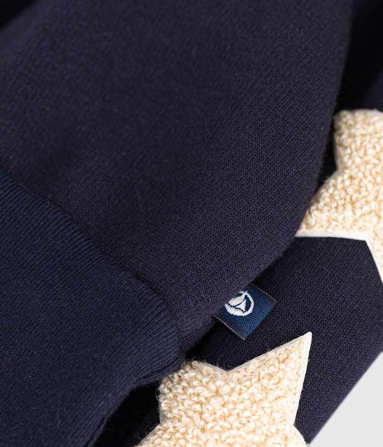 Sudadera de felpa para beb&eacute; azul