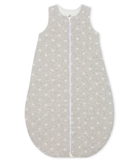 Saco de terciopelo para bebé niño gris BELUGA/blanco MARSHMALLOW