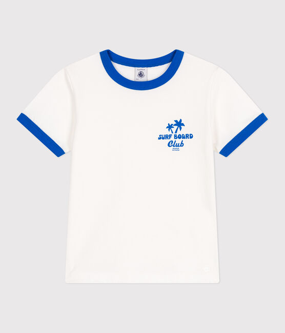 Camiseta infantil de manga corta de algodón con estampado blanco MARSHMALLOW