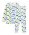 Pijama de mulet&oacute;n para ni&ntilde;o blanco/multicolor