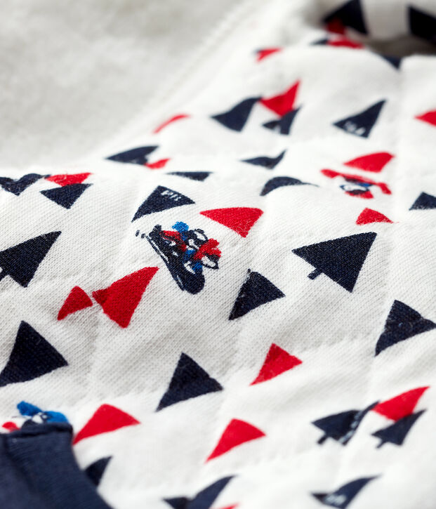Sudadera con capucha para beb&eacute; ni&ntilde;o blanco/multicolor
