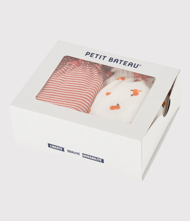 Juego de 2 braguitas de algod&oacute;n con volantes para mujer multicolor