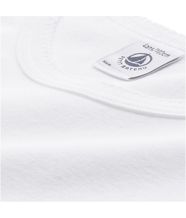 Par de camisetas manga larga para chica blanco